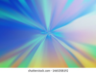 Light Blue, Green vector blur pattern. Creative illustration in halftone style with gradient. Brand new style for your business design.