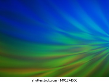 Light Blue, Green vector blur pattern. An elegant bright illustration with gradient. The template can be used for your brand book.