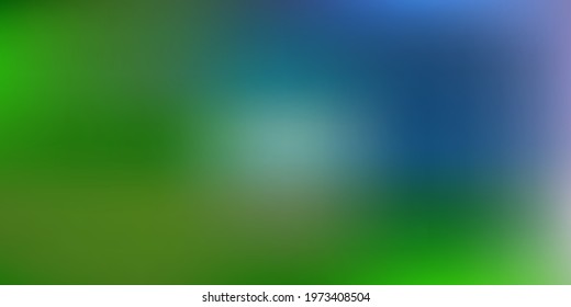 Light blue, green vector blur background. Colorful abstract illustration with blur gradient. Your design for applications.
