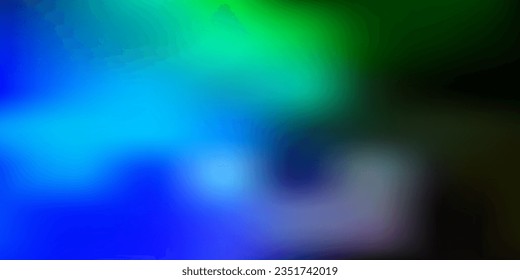 Light blue, green vector blur template. Modern elegant blur illustration with gradient. Landing pages design.