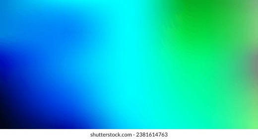 Fondo azul claro, verde de desenfoque vectorial. Ilustración de color abstracta en estilo borroso con gradiente. Diseño de aplicaciones multipropósito.