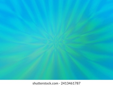 Azul claro, patrón de desenfoque vectorial verde. Ilustración abstracta colorida con gradiente. El diseño elegante del libro de marcas.
