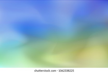 Light Blue, Green vector blurred and colored backdrop. An elegant bright illustration with gradient. A new texture for your design.