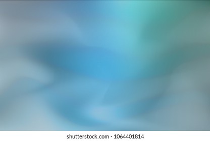 Light Blue, Green vector blurred shine abstract cover. Brand-new colored illustration in blurry style with gradient. The completely new template can be used for your brand book.