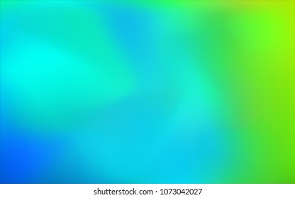 Light Blue, Green vector blurred bright pattern. Colorful illustration in abstract style with gradient. A completely new template for your business design.