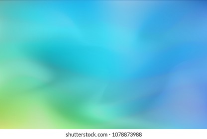 Light Blue, Green vector blurred and colored background. A completely new color illustration in a vague style. The elegant pattern can be used as part of a brand book.