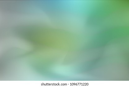 Light Blue, Green vector blurred and colored background. Colorful abstract illustration with gradient. A new texture for your design.