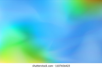 Light Blue, Green vector blurred template. Colorful abstract illustration with gradient. The completely new template can be used for your brand book.