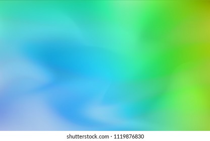 Light Blue, Green vector blurred and colored backdrop. Glitter abstract illustration with an elegant design. A completely new design for your business.