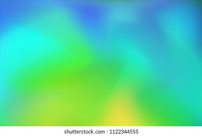 Light Blue, Green vector blurred shine abstract template. Modern geometrical abstract illustration with gradient. Brand-new design for your business.