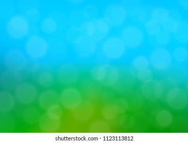 Light Blue, Green vector blurred and colored template. A completely new color illustration in a bokeh style. The blurred design can be used for your web site.