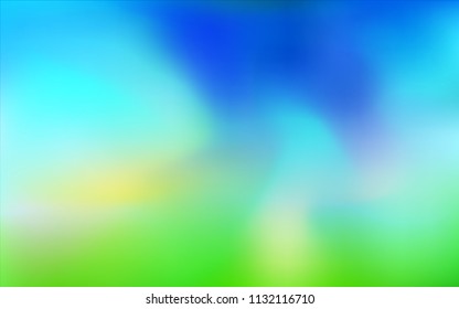 Light Blue, Green vector blurred background. Creative illustration in halftone style with gradient. The textured pattern can be used for background.
