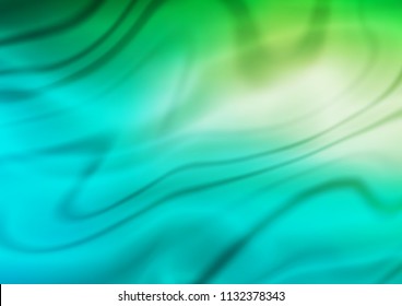 Light Blue, Green vector blurred bright pattern. Modern geometrical abstract illustration with gradient. The blurred design can be used for your web site.