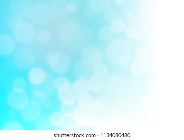 Light Blue, Green vector blurred shine abstract bokeh template. Shining colorful illustration in a Brand new style. Brand new design for your business.