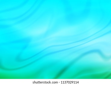 Light Blue, Green vector blurred shine abstract template. A completely new color illustration in a vague style. The template can be used as a background of a cell phone.