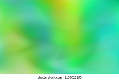 Light Blue, Green vector blurred and colored backdrop. Shining colored illustration in a brand-new style. The completely new template can be used for your brand book.