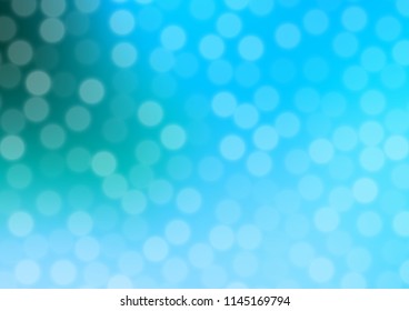 Light Blue, Green vector blurred bright background. A completely new color illustration in a bokeh style. Brand new style for your business design.