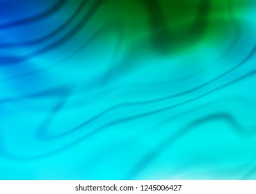 Light Blue, Green vector blurred template. Modern geometrical abstract illustration with gradient. Brand new style for your business design.