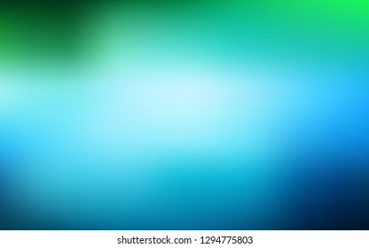 Light Blue, Green vector blurred shine abstract template. New colored illustration in blur style with gradient. Smart design for your work.