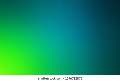 Light Blue, Green vector blurred shine abstract template. Colorful abstract illustration with gradient. The best blurred design for your business.