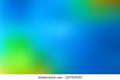 Light Blue, Green vector blurred pattern. Colorful illustration in abstract style with gradient. Elegant background for a brand book.