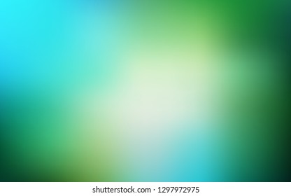 Light Blue, Green vector blurred bright texture. An elegant bright illustration with gradient. New design for your business.