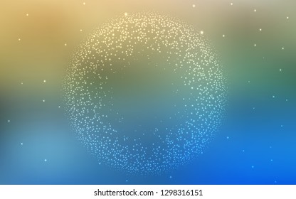Light Blue, Green vector blurred shine abstract background. Modern abstract illustration with gradient. New design for your business.