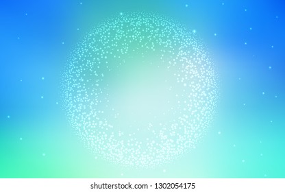 Light Blue, Green vector blurred shine abstract background. A completely new colored illustration in blur style. Background for a cell phone.