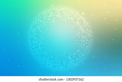 Light Blue, Green vector blurred template. New colored illustration in blur style with gradient. New style for your business design.