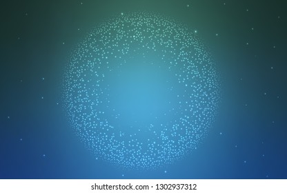Light Blue, Green vector blurred and colored pattern. Creative illustration in halftone style with gradient. Background for designs.