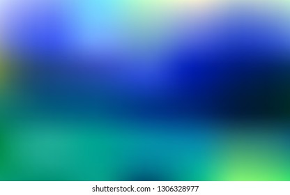 Light Blue, Green vector blurred shine abstract background. Shining colored illustration in smart style. Completely new design for your business.