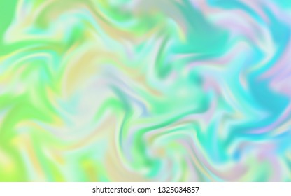 Light Blue, Green vector blurred shine abstract template. Creative illustration in halftone style with gradient. Completely new design for your business.