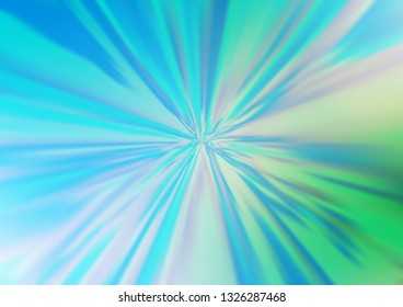 Light Blue, Green vector blurred bright pattern. A vague abstract illustration with gradient. The template can be used for your brand book.
