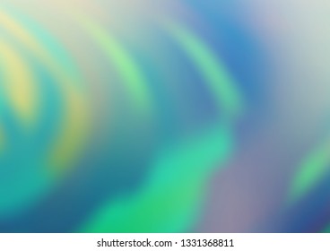 Light Blue, Green vector blurred bright template. Glitter abstract illustration with an elegant design. The best blurred design for your business.