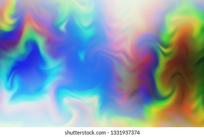 Light Blue, Green vector blurred template. Creative illustration in halftone style with gradient. Smart design for your work.