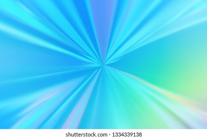 Light Blue, Green vector blurred shine abstract template. A completely new colored illustration in blur style. Completely new design for your business.