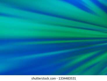 Light Blue, Green vector blurred and colored template. Glitter abstract illustration with an elegant design. The background for your creative designs.