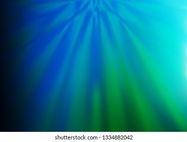 Light Blue, Green vector blurred bright pattern. Glitter abstract illustration with an elegant design. A completely new template for your design.