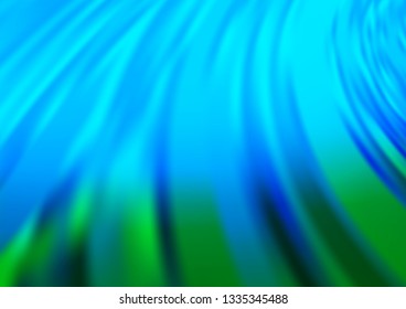 Light Blue, Green vector blurred and colored background. Creative illustration in halftone style with gradient. A new texture for your design.