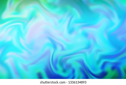 Light Blue, Green vector blurred template. Modern abstract illustration with gradient. Background for designs.
