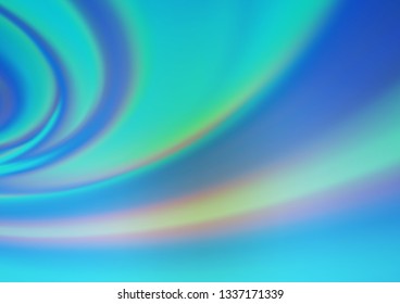 Light Blue, Green vector blurred shine abstract background. Colorful illustration in blurry style with gradient. The elegant pattern for brand book.