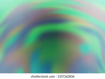 Light Blue, Green vector blurred shine abstract background. A vague abstract illustration with gradient. A completely new template for your design.