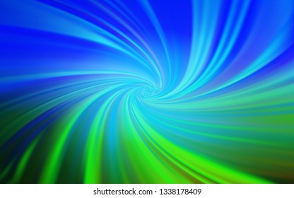 Light Blue, Green vector blurred pattern. A completely new colored illustration in blur style. The best blurred design for your business.
