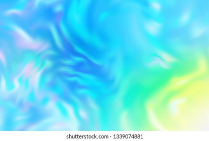 Light Blue, Green vector blurred and colored pattern. Glitter abstract illustration with gradient design. New style for your business design.