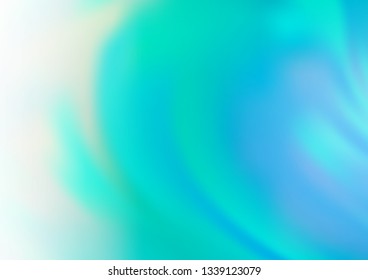 Light Blue, Green vector blurred and colored background. Modern geometrical abstract illustration with gradient. The elegant pattern for brand book.