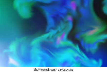 Light Blue, Green vector blurred bright texture. A completely new colored illustration in blur style. Elegant background for a brand book.