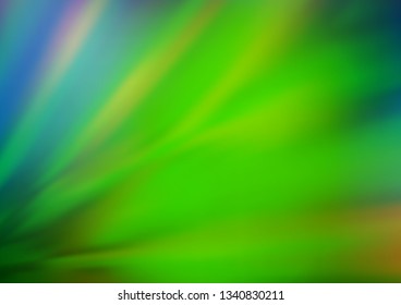 Light Blue, Green vector blurred and colored template. An elegant bright illustration with gradient. A completely new design for your business.
