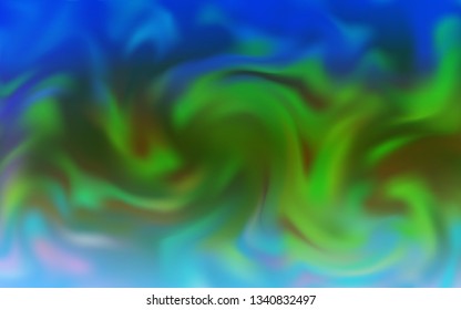 Light Blue, Green vector blurred shine abstract background. Colorful abstract illustration with gradient. New style design for your brand book.