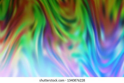 Light Blue, Green vector blurred shine abstract texture. A completely new colored illustration in blur style. Background for a cell phone.
