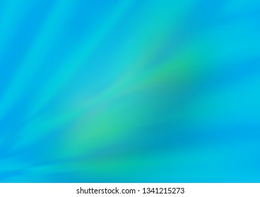 Light Blue, Green vector blurred background. A completely new color illustration in a bokeh style. The best blurred design for your business.